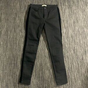 Madewell Velvet Side Tuxedo Stripe jeans